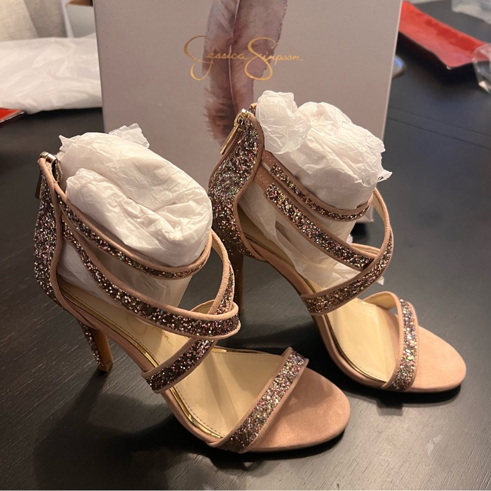 Jessica Simpson JS-Ellenie2 Champagne Heels